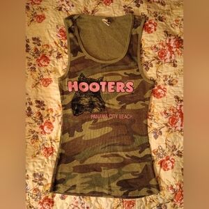 VTG Kavio Camouflage Hooters Women's Ribbed Tank Top